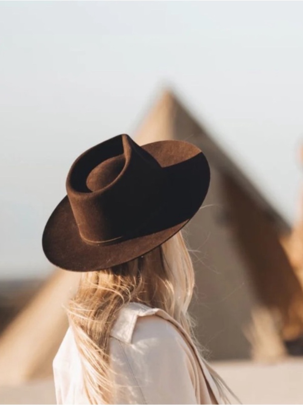 Will+Bear Unisex Cooper Coffee Brown Wool Western Cowboy Hat
